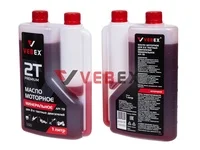 Масло моторное для 2-х тактных двигателей VEBEX минеральное, 1л. (дозаторная канистра)   8шт/кор