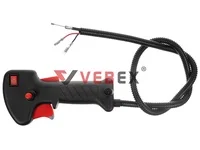 Ручка газа для триммера (в сборе с тросом и проводами), VEBEX