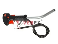 Ручка газа для триммера (в сборе с ТРУБОЙ, тросом и проводами), VEBEX