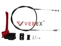 Трос сцепления для мотоблоков 127-122-110 см (в сборе с ручкой), VEBEX
