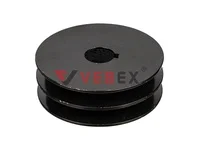 Шкив ремня для электродвигателя 22мм*100мм*2А (ремень А, двухручейковый), VEBEX