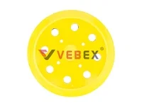 Подошва для китайских шлифмашин 150мм, 4 отверстия (желтая), VEBEX