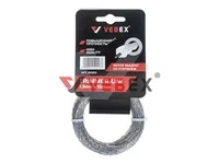 Леска для триммера (витой квадрат со стержнем) 1,3*15м (100/300/400шт/кор), VEBEX