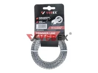 Леска для триммера (витой квадрат со стержнем) 2,0*15м (70/280шт/кор), VEBEX