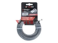 Леска для триммера (витой квадрат со стержнем) 3,0*15м (40/160шт/кор), VEBEX