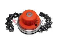 Триммерная головка KT-56 (с цепью, М10 х 1.25 левая), VEBEX 40шт/кор