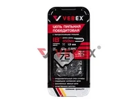 Цепь пильная победитовая VEBEX  0.325" х 1,3 х 72 зв. (металлическая упаковка)