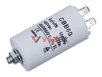 Конденсатор CBB60  8uF 450V (4 клеммы, с болтом), VEBEX