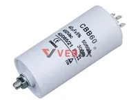 Конденсатор CBB60 40uF 450V (4 клеммы, с болтом), VEBEX