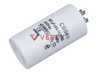Конденсатор CBB60 80uF 450V (4 клеммы, без болта), VEBEX