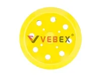 Подошва для китайских шлифмашин 150мм, 4 отверстия (желтая), VEBEX