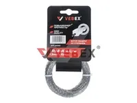 Леска для триммера (витой квадрат со стержнем) 1,3*15м (100/300/400шт/кор), VEBEX