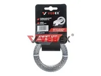 Леска для триммера (витой квадрат со стержнем) 1,6*15м (75/300шт/кор), VEBEX