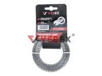 Леска для триммера (витой квадрат со стержнем) 2,0*15м (70/280шт/кор), VEBEX