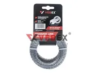 Леска для триммера (витой квадрат со стержнем) 2,4*15м (60/240шт/кор), VEBEX