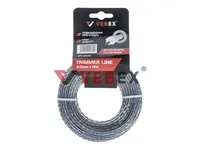 Леска для триммера (витой квадрат со стержнем) 3,0*15м (40/160шт/кор), VEBEX