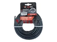 Леска для триммера (зубчатая) 4,0*15м (25/100шт/кор), VEBEX