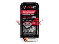 Цепь пильная победитовая VEBEX   3/8" х 1,3 х 52 зв. (металлическая упаковка)