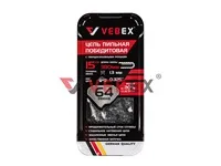 Цепь пильная победитовая VEBEX  0.325" х 1,3 х 64 зв. (металлическая упаковка)