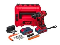 NOY Шуруповерт бесщеточный аккумуляторный, модель TMX-013, 21V 2.0AH / ударный 13мм