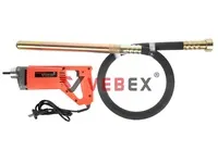 Вибратор сетевой глубинный 850/1100 Вт., с гибким валом 1,5 м.