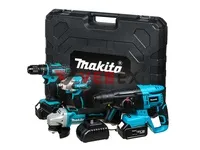 Набор  №3 MKT 4 в 1 (АКБ УШМ, гайковерт, шуруповерт, перфоратор), аналог   SE#30-102   2шт/кор