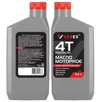 Масло моторное для 4-х тактных двигателей VEBEX полусинтетическое (ЗИМНЕЕ), 0,6л.   12шт/кор