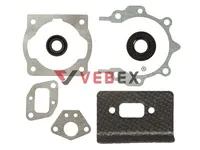 Комплект прокладок С САЛЬНИКАМИ коленвала для китайской бензокосы 43-52 см3, VEBEX