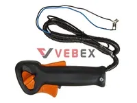 Ручка газа для бензокосы STIHL FS 55 (в сборе с тросом и проводами), VEBEX
