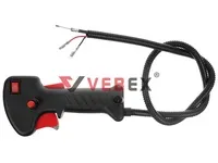 Ручка газа для триммера (в сборе с тросом и проводами), VEBEX