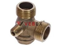 Обратный клапан для компрессора 03 - 1/2"нр х 1/2"нр х 1/4"нр, VEBEX