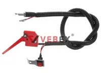 Ручка газа для мотобура (в сборе с тросом 67 см и выключателем), VEBEX