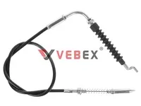 Трос 01 блокировки рычага включения шнека снегоуборщика 75-68,5-56 см, угловой, VEBEX