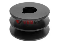 Шкив ремня для электродвигателя 19мм*54мм двухручейковый (без выступа), VEBEX