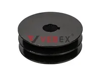Шкив ремня для электродвигателя 22мм*100мм*2А (ремень А, двухручейковый), VEBEX